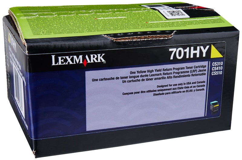 Lexmark 70C1HY0 Yellow High Yield Return Program Toner